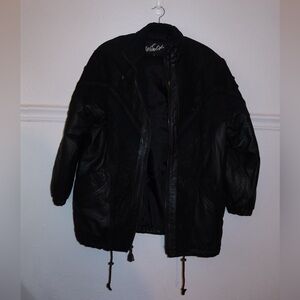 Women's Black Leather Jacket